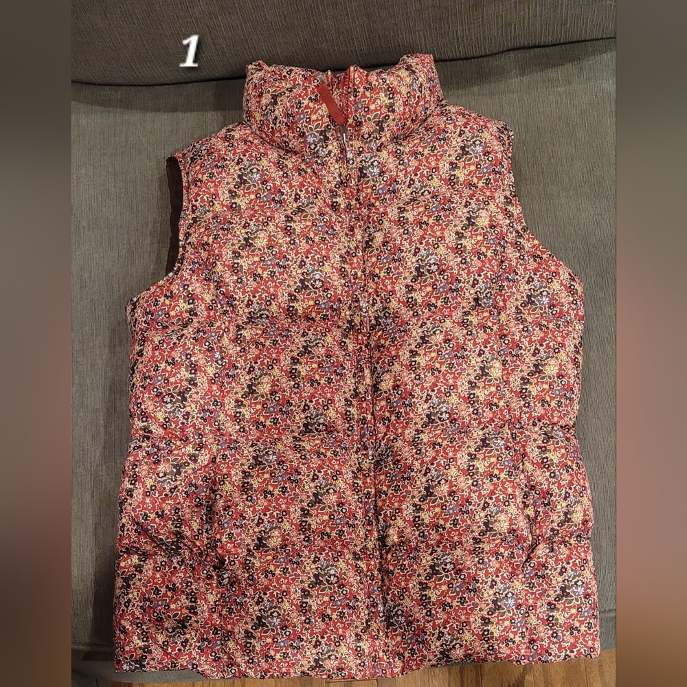 Floral Puffer Vest
